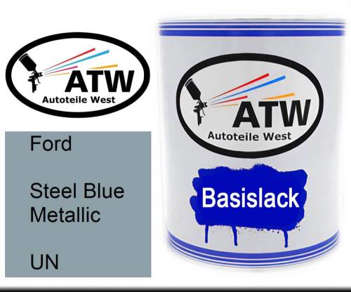 Ford, Steel Blue Metallic, UN: 1L Lackdose, von ATW Autoteile West.